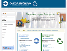 Tablet Screenshot of carlosarboles.com